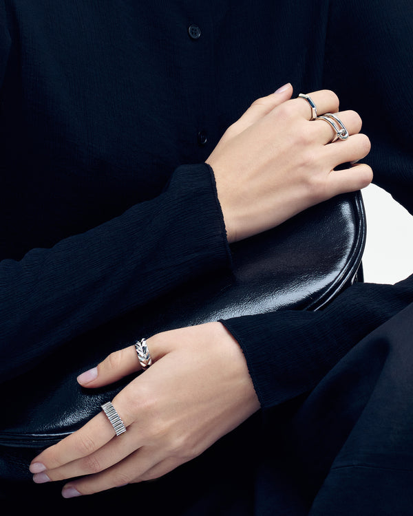 Bague en argent RYTHME