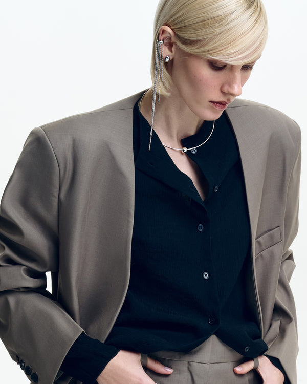 Collier argent BULLE