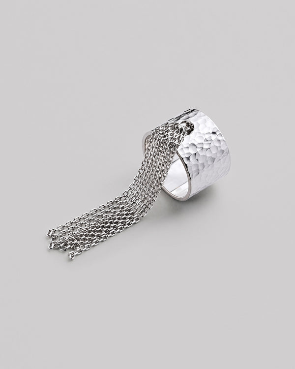 Bague en argent SHEEN AVEC CHAÎNES
