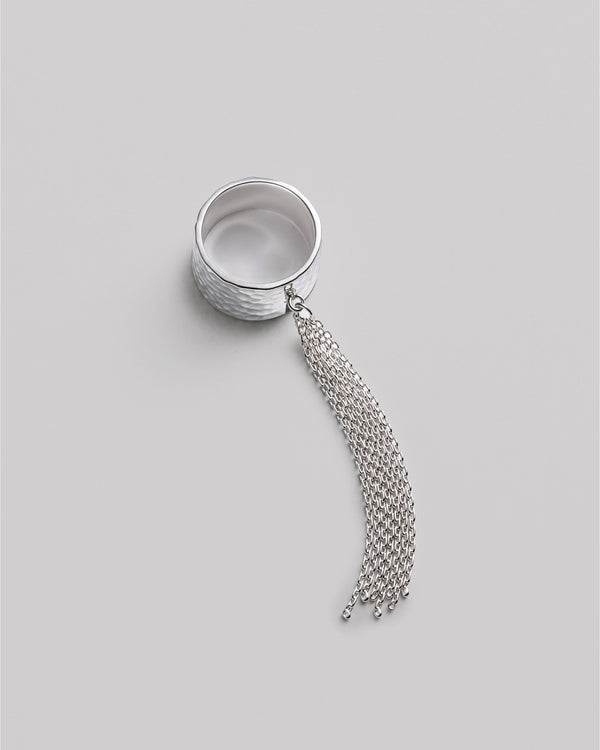 Bague en argent SHEEN AVEC CHAÎNES