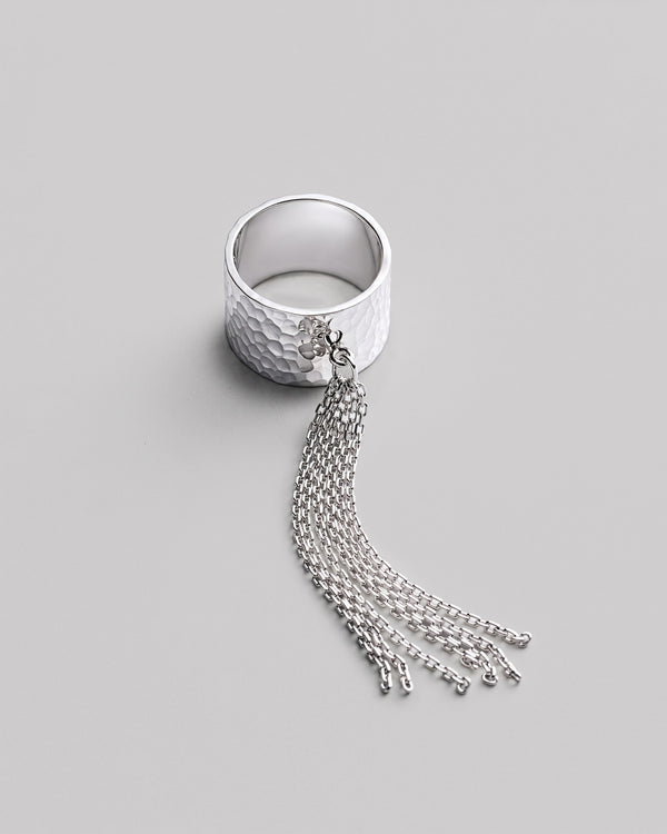 Bague en argent SHEEN AVEC CHAÎNES