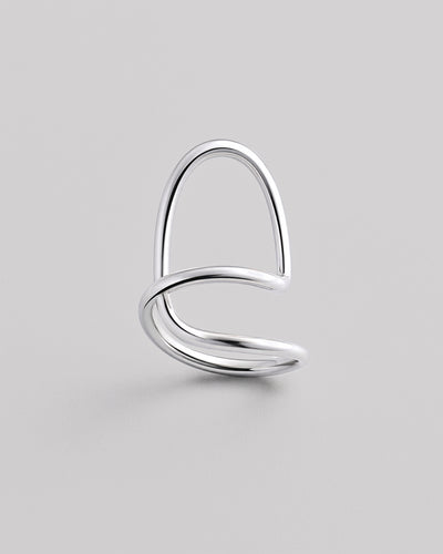 Silver ring CONTOUR