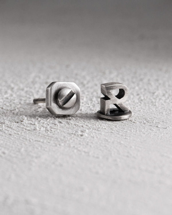 Silver mono - earring SINGULA