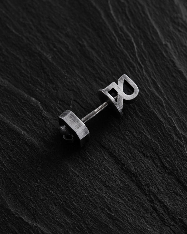 Silver mono - earring SINGULA