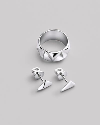 Bague en argent PYRAMIDE