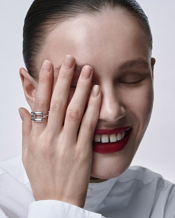 Bague en argent DYNAMIQUE