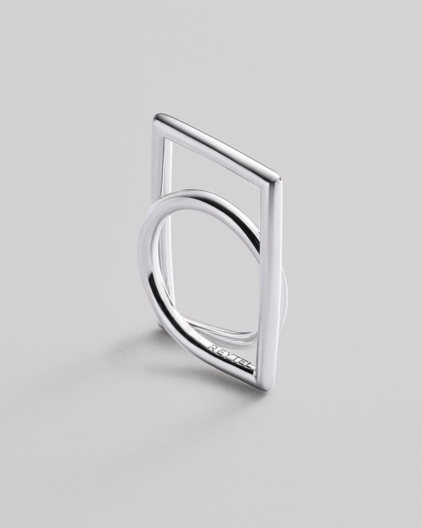Bague en argent FRAME