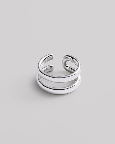 Silver ring TWIST