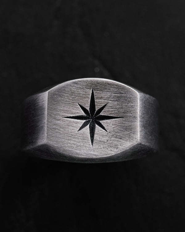 Silver ring POLAR STAR