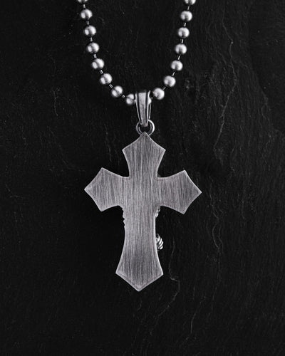 Silver cross SAVIOR CHRIST JESUS