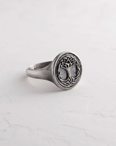 Anello in argento YGGDRASIL ALBERO DELLA VITA