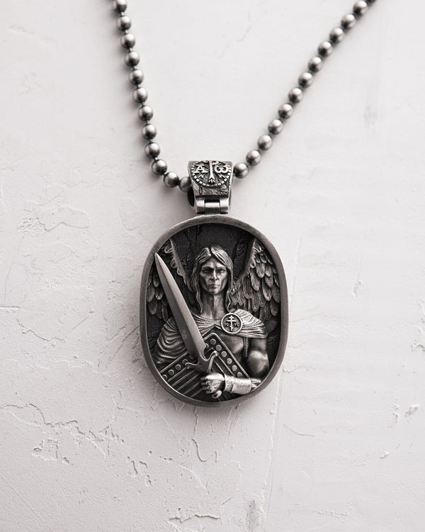 Silver pendant ST. ARCHANGEL MICHAEL