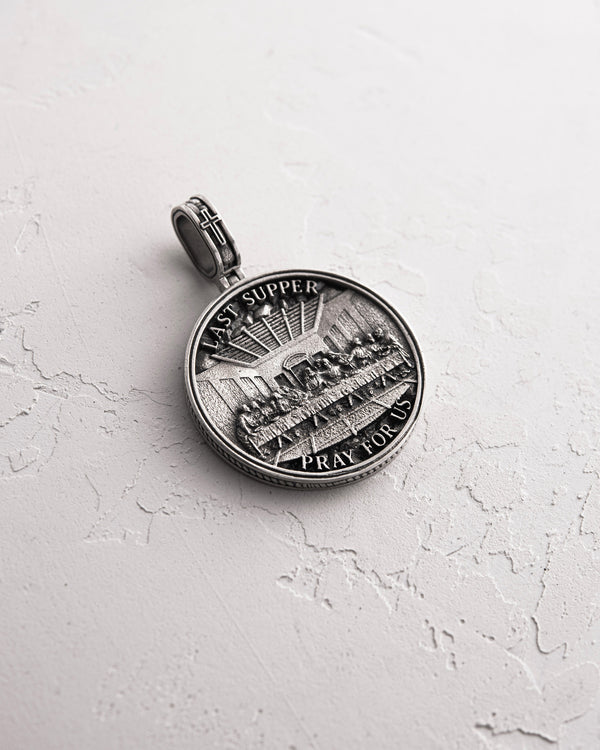 THE LAST SUPPER silver pendant