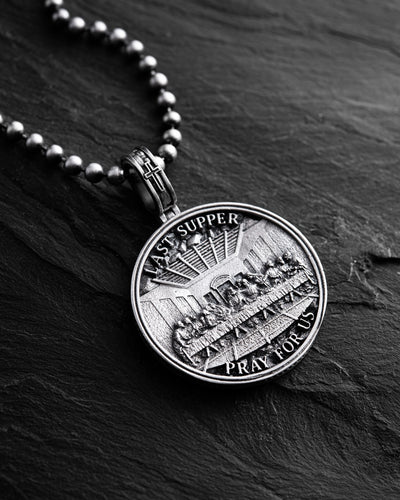 THE LAST SUPPER silver pendant