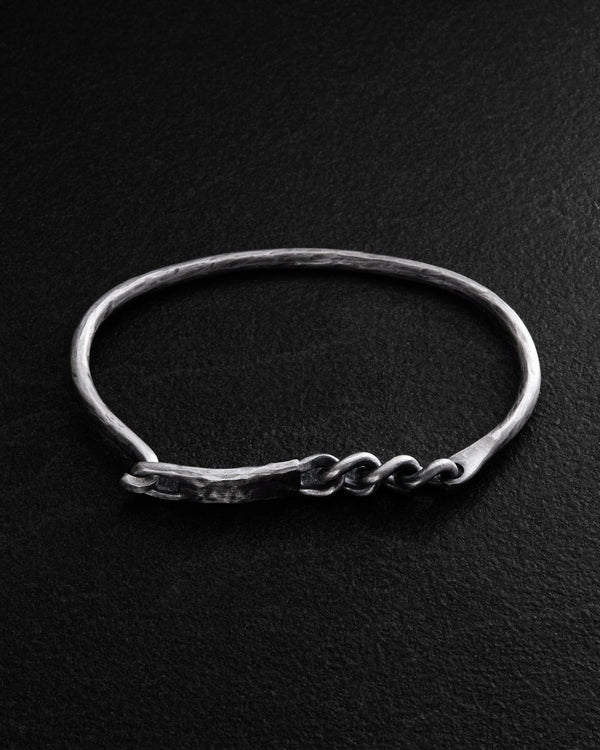 Silver bangle AUSDAUER