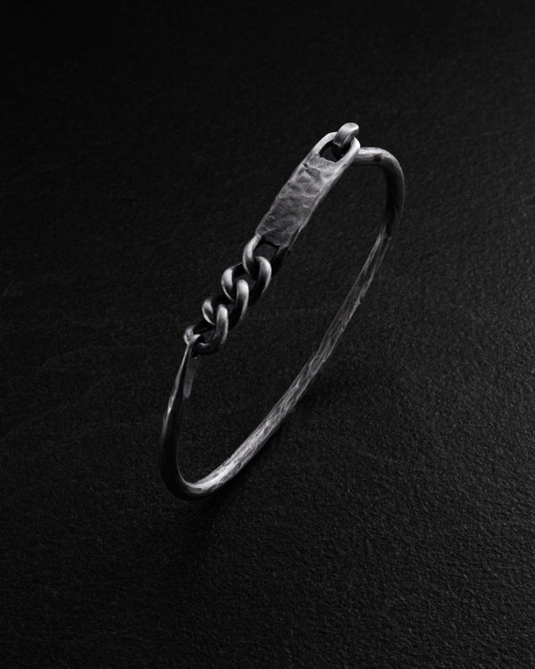 Silver bangle AUSDAUER