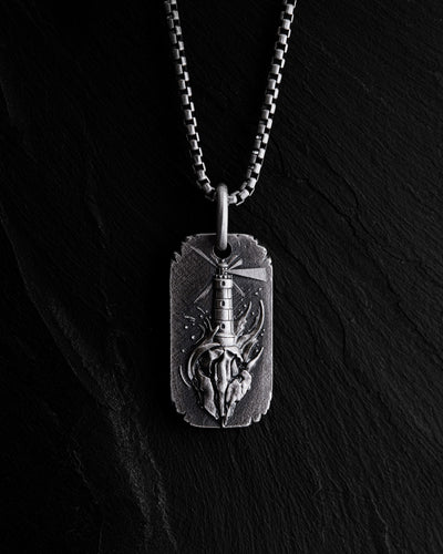 Silver pendant LIGHTHOUSE