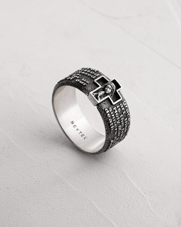 Anello in argento PREGHIERA ALL'AVE MARIA