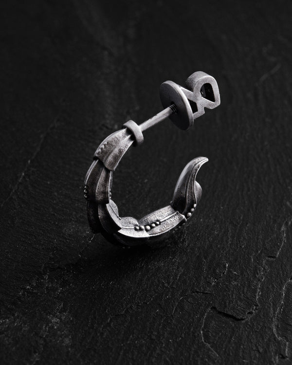 Boucle d'oreille unique en argent SCORPION