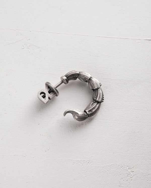 Boucle d'oreille unique en argent SCORPION