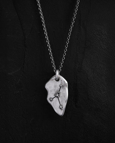 Silver pendant CANCER CONSTELLATION on a chain