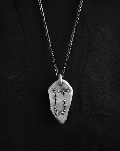 Silver pendant GEMINI CONSTELLATION on a chain