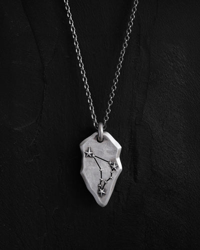Silver pendant CAPRICORN CONSTELLATION on a chain