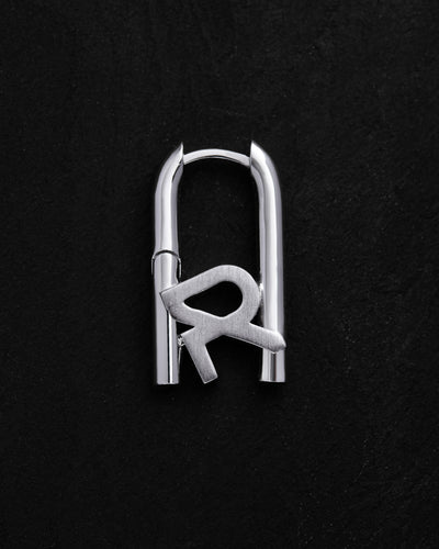 Single earring REYTEL (14k white gold)