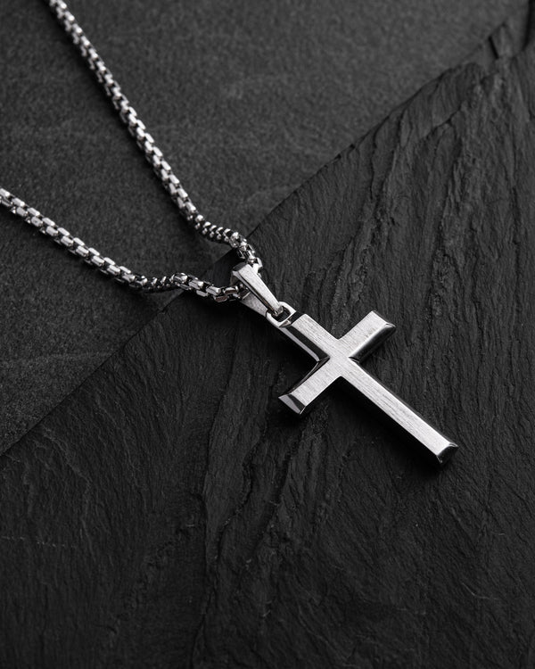 Kreuz REDEEMER 14k Weißgold