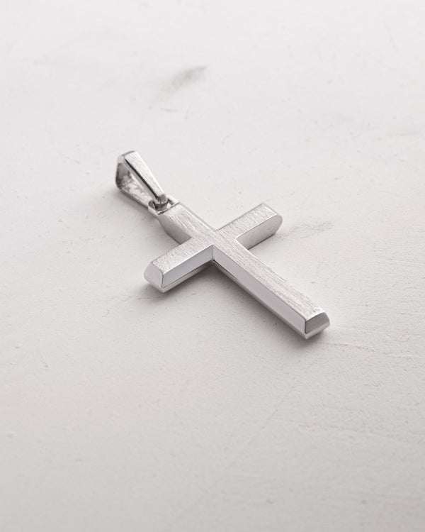 Kreuz REDEEMER 14k Weißgold