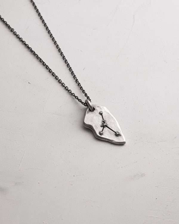 Silver pendant CANCER CONSTELLATION on a chain