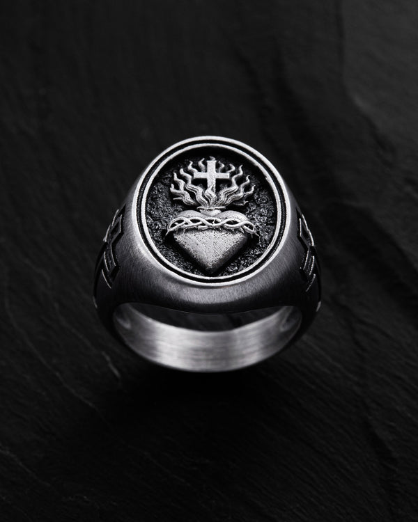 Anello in argento CUORE SACRO