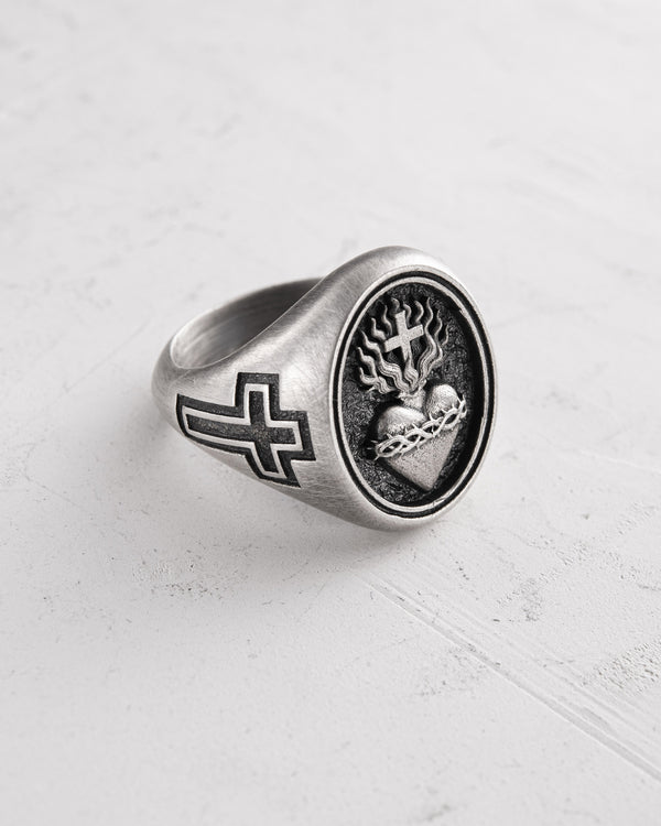 Anello in argento CUORE SACRO