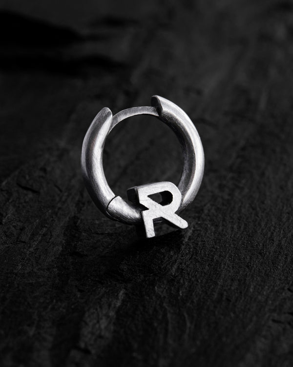 Boucle d'oreille unique en argent REYTEL