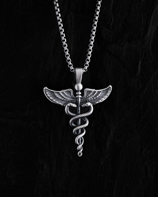 Stříbrný přívěsek CADUCEUS