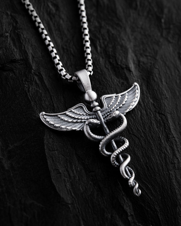 Stříbrný přívěsek CADUCEUS