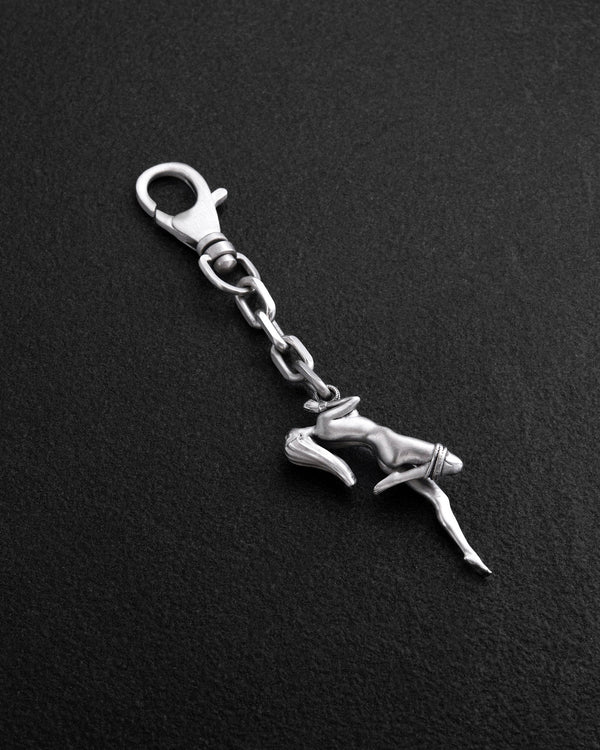 Silberner Schlüsselanhänger SHIBARI