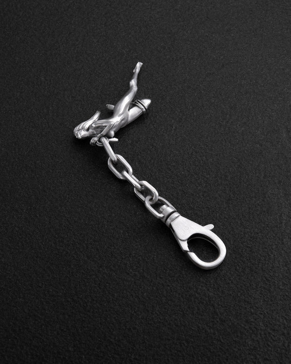 Silberner Schlüsselanhänger SHIBARI