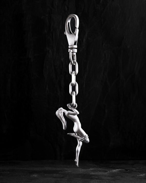 Silberner Schlüsselanhänger SHIBARI