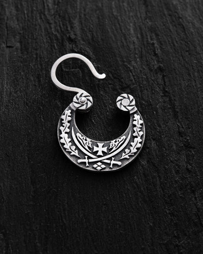 Monoorecchino in argento SCIABOLE