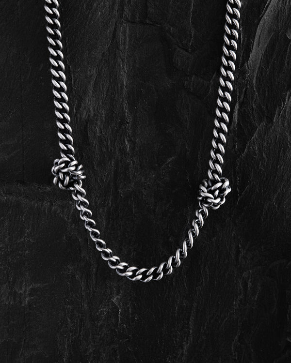 Catena in argento KNOTEN