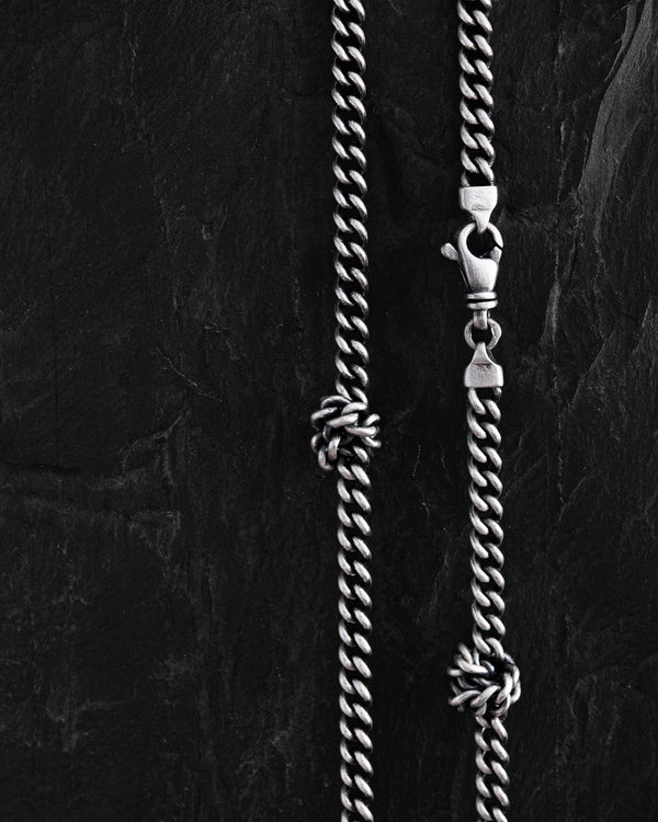 Catena in argento KNOTEN