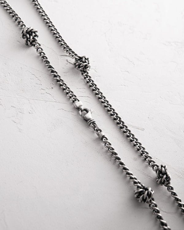 Catena in argento KNOTEN