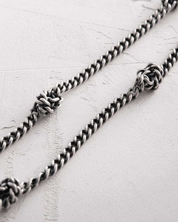 Catena in argento KNOTEN