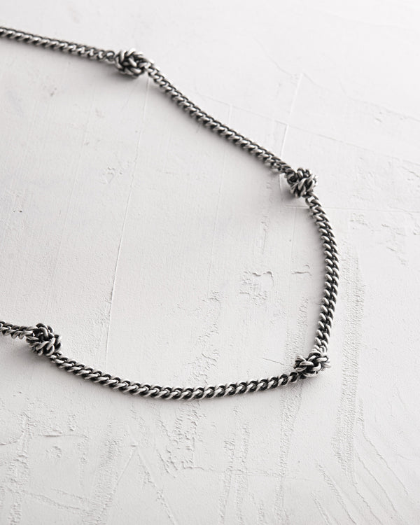 Catena in argento KNOTEN