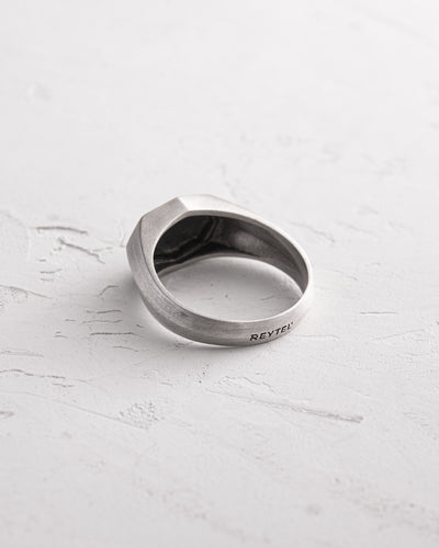 Anello in argento METEORITE