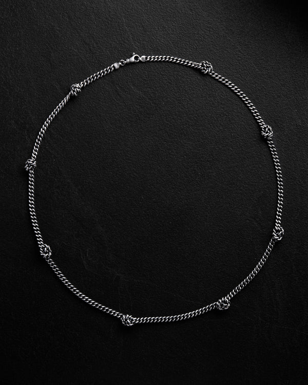 Catena in argento KNOTEN