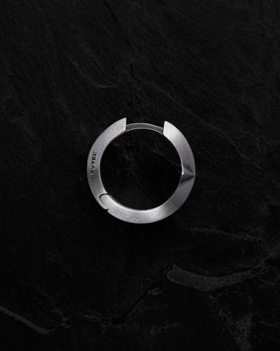 Silver hoop earring AXIS