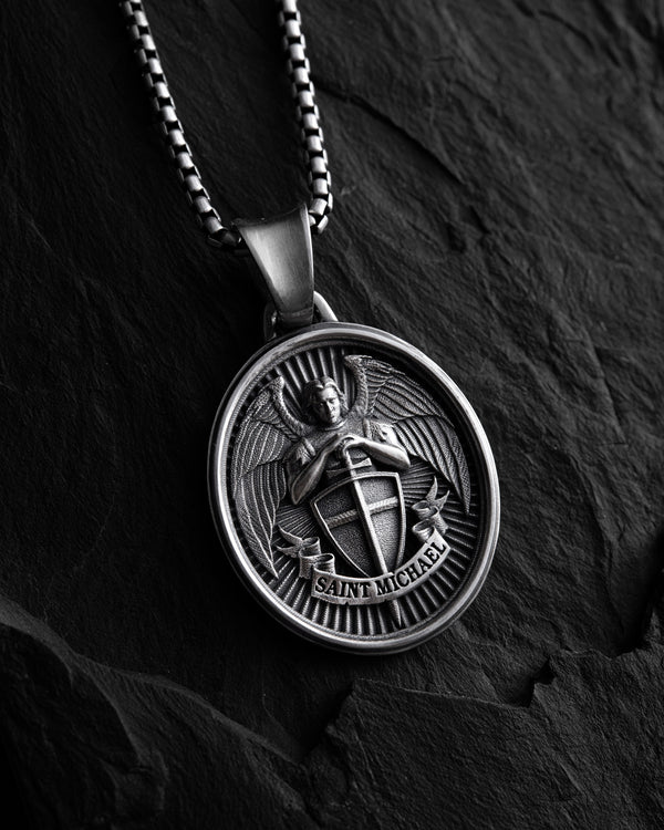 Pendentif en argent SAINT MICHAEL