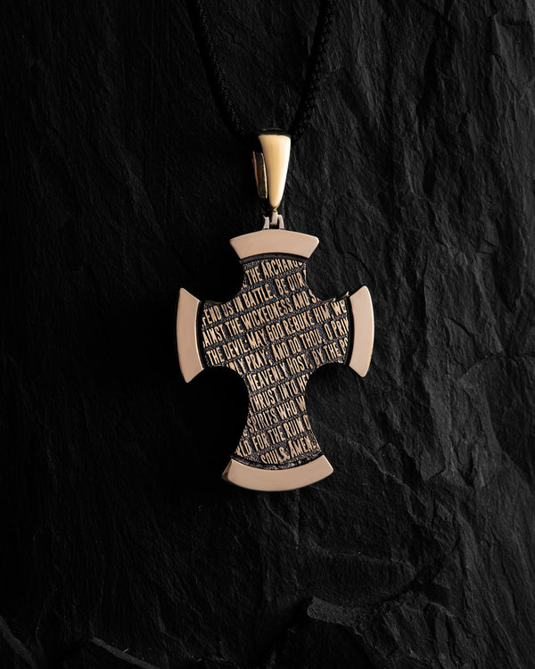 Kreuz ST. ERZENGEL MICHAEL (14 Karat Gelbgold)
